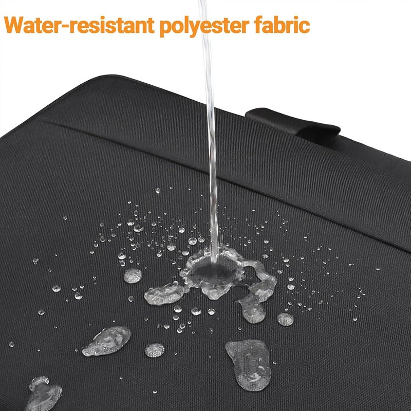 TECOOL Laptop Bag 17 17.3 Inch, Waterproof Laptop Case Sleeve Messenger Bag Briefcase with Shoulder Strap for 17 17.3 Inch Lenovo HP Dell Acer ASUS Notebook Computer Carrying Case, Black - Image 4